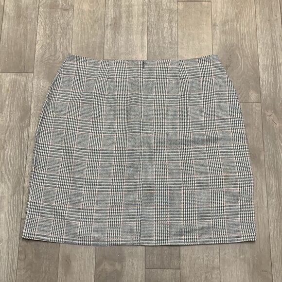 Womens Capistrano Essentials Wool Blend Plaid Casual Dress Skirt - Picture 2 of 7